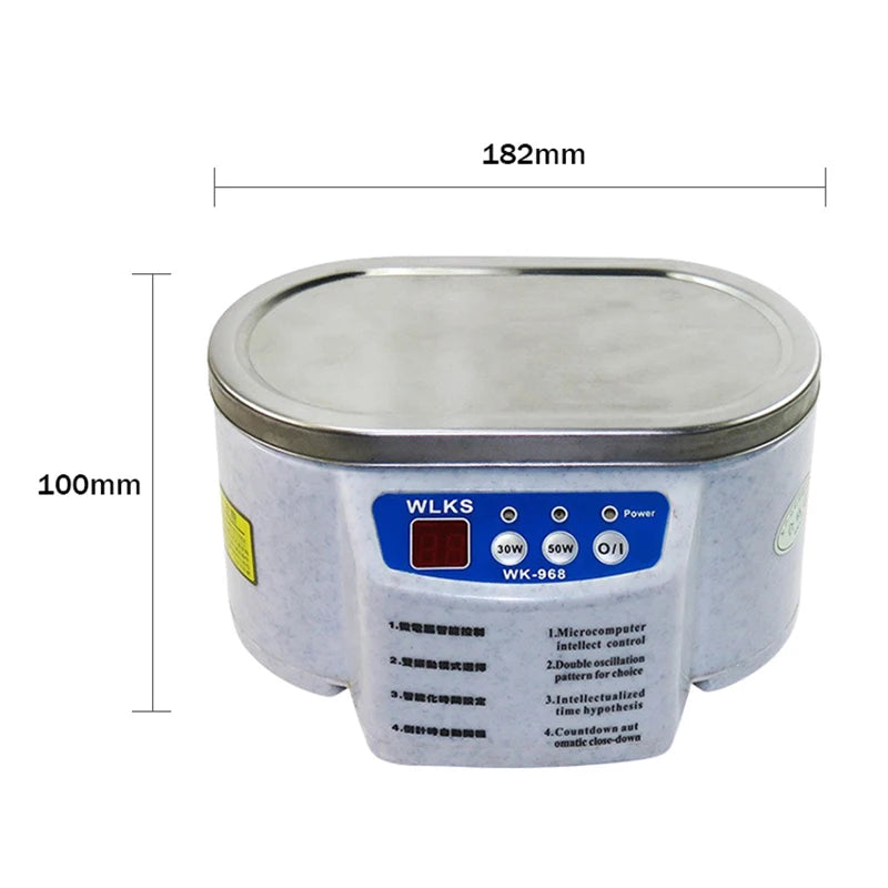 Digital Ultrasonic Cleaner Bath For Jewelry Parts Glasses Manicure Stones Cutters Dental Razor Ultrasound Cleaner Machine Beauty World Shop