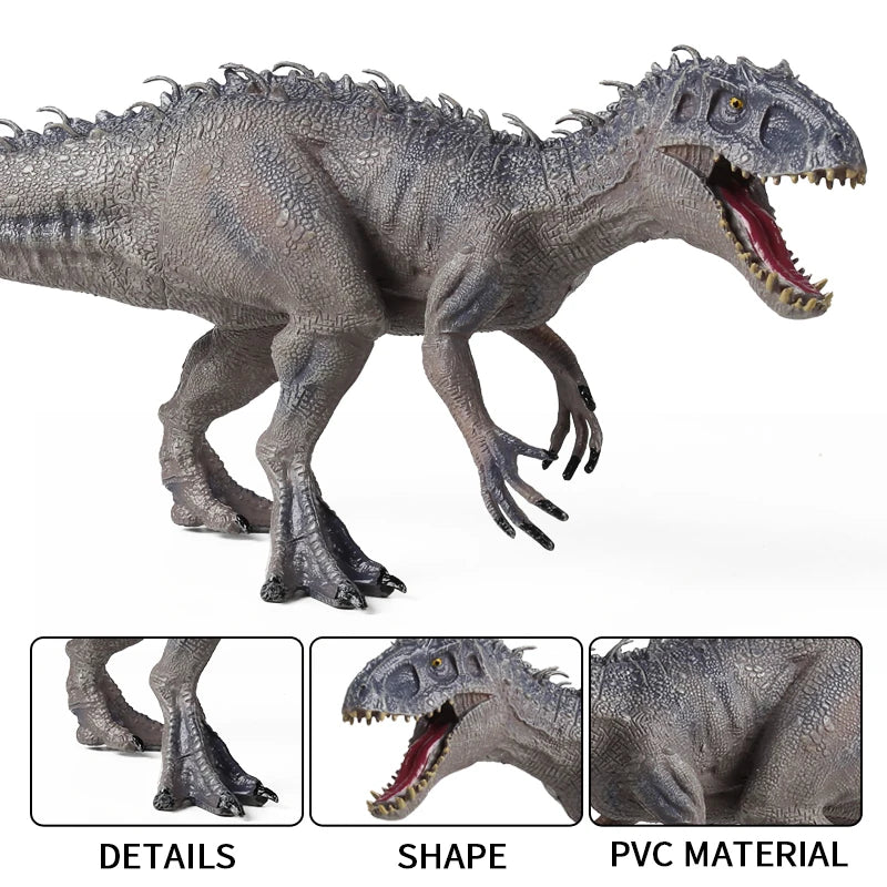 Oenux Dinosaurs World Brinquedo Savage Jurassic Indominus Rex Spinosaurus Triceratops Action Figures Collection Toy Kids Gift Beauty World Shop