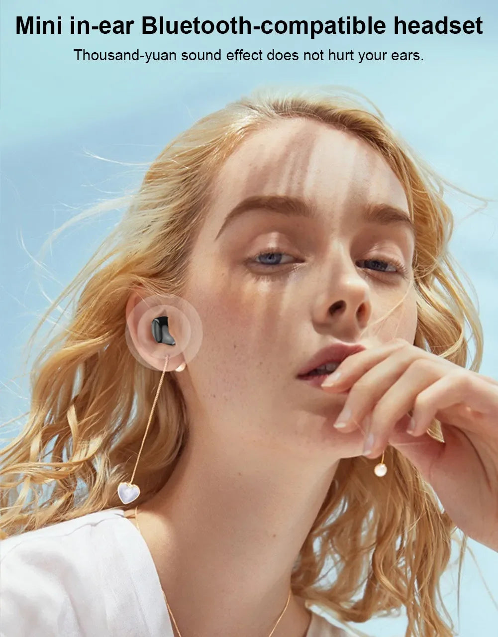 X6 Single-Side Headset Mini Bluetooth Sports Invisible Headset Car Single-Ear In-Ear 5.0 Small Headset Beauty World Shop