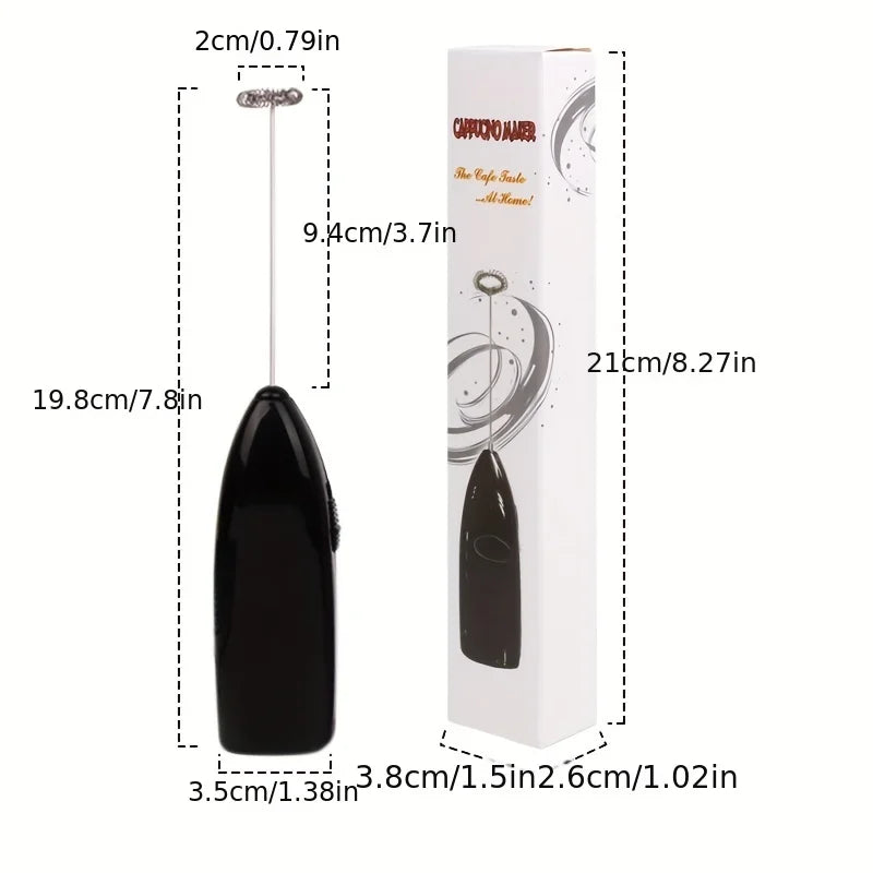Handheld Electric Egg Beater Mini Battery Powered Milk Frother Coffee Drink Mixer Milk Foamer Kitchen Tools Beauty World Shop
