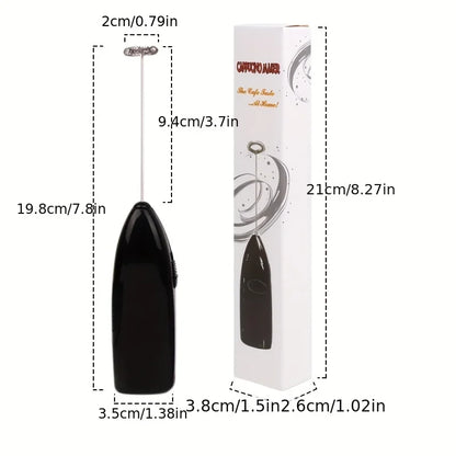 Handheld Electric Egg Beater Mini Battery Powered Milk Frother Coffee Drink Mixer Milk Foamer Kitchen Tools Beauty World Shop