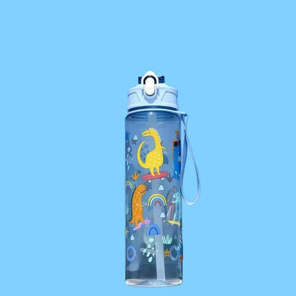 800ml/27oz Large Capacity Sports Water Bottle Leak Proof Plastic Drinking Cup With Time Scale Suitable For Travel Fitness Sports Beauty World Shop