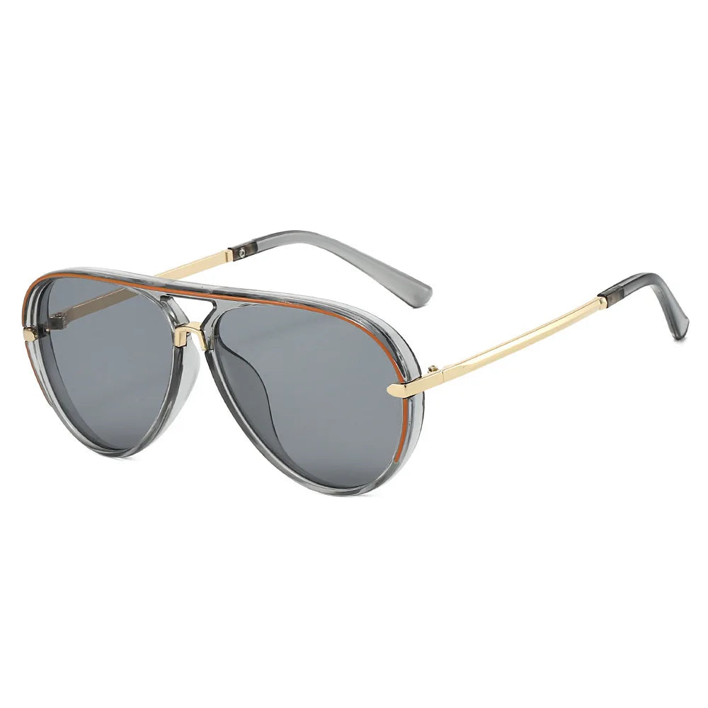 Trendy Oversized Pilot Sunglasses Women Men Vintage Retro Classic Designer Sun Glasses UV400 Protection Fashion Ladies Shades Beauty World Shop