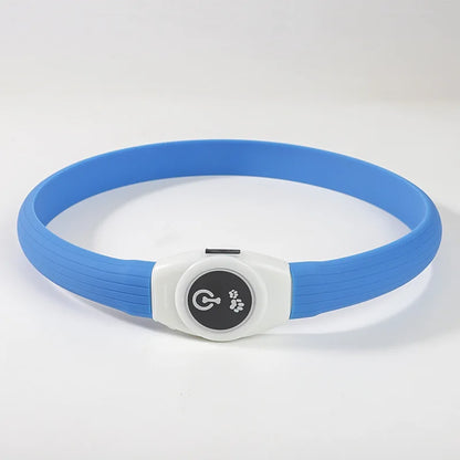 New Led Luminous Dog Collar PVC Waterproof , For Large Medium Small Dogs Collar Usb Light Night Safety Pet Glowing Accessories Beauty World Shop