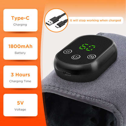 Cordless Heating Ankle Wrist Brace Vibration Massager Electric Hot Compress Massage Ankle Guard Wristband Hand Foot Protector Beauty World Shop