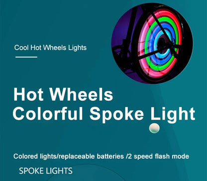 Colorful Bike Wheel Spoke Light Waterproof MTB Balance Bicycle Light LED Tyre Tire Flash Lights Warning Cycling Lamp Beauty World Shop