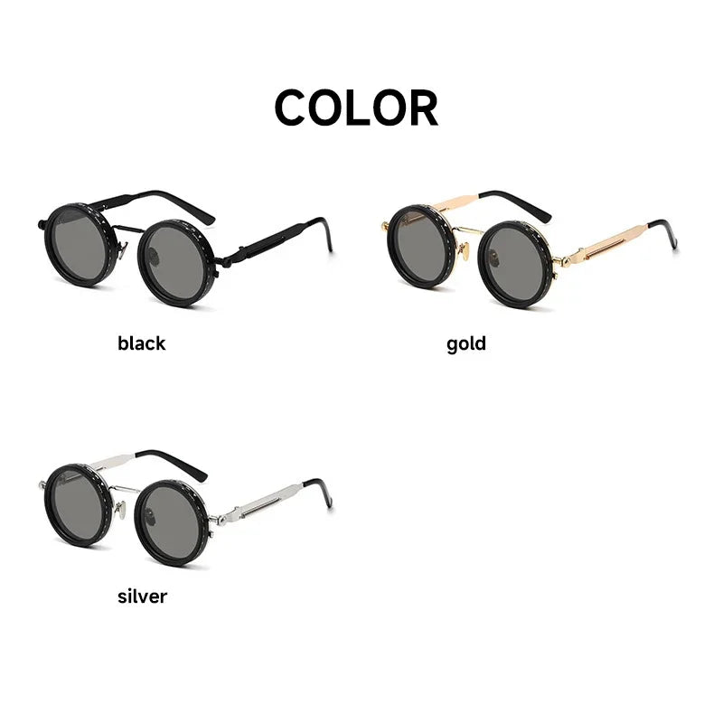 Polarized Round Sunglasses Men ND9 Adjustable Dimming Sun Glasses Women Retro Punk Fishing Eyeglasses Outdoor Shades UV400 Beauty World Shop
