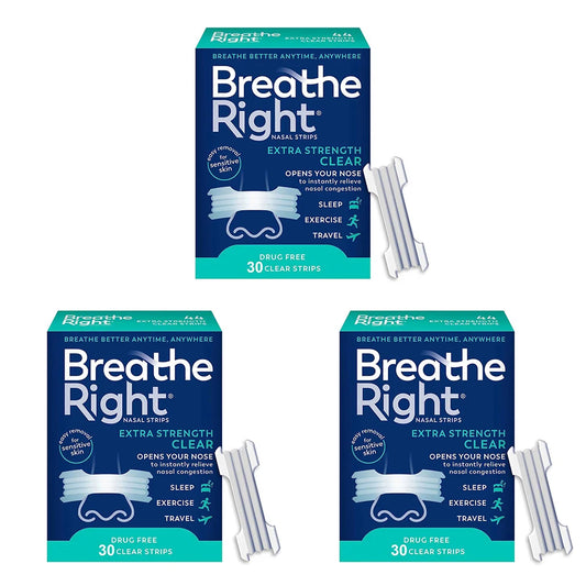 30/60/90 Pcs Anti-Snoring Nose Strips Sleep Nasal Strips for Improved Air Intake Exercise & Sleep Quality Breath Strips Beauty World Shop