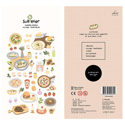 Korean Import Original Suatelier Collection Kawaii Daily Stickers Scrapbooking Diy Journal Stationery Sticker Deco Art Supplies Beauty World Shop
