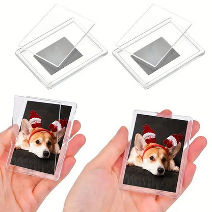 Small photo frame 12/20Pcs Blank Photo Frame Insert Fridge Magnets, Mini Magnetic Refrigerator Photo Picture Frames Beauty World Shop