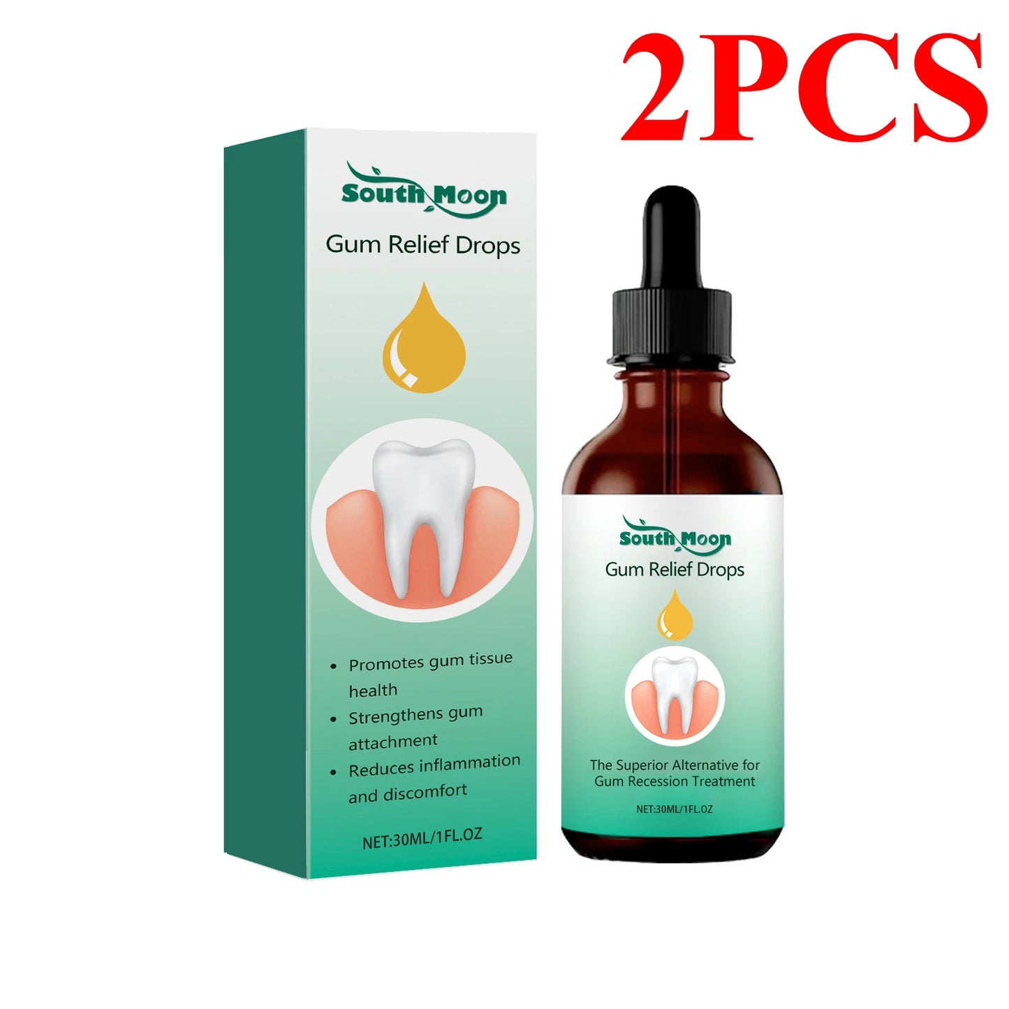 Gum Repair Drops Relieve Receding Gingival Swelling Gum Cleaning Care Oral Periodontal Hygiene Remove Yellow Remove Stain