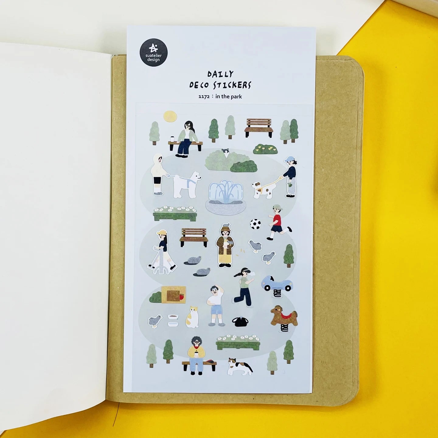 Korean Import Suatelier Travel Home Life Study Friend Stickers Scrapbooking Diy Journaling Diary Stationery Sticker School Gift Beauty World Shop