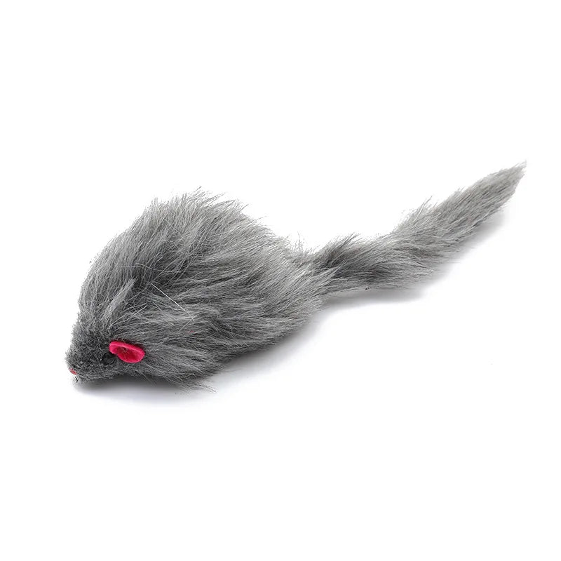 5PCS Plush Simulation Mouse Cat Toys Pet Teasing Interactive Toys Colorful Simulation Mouse Toys Cat Fun Toys Gifts Pet Supplies