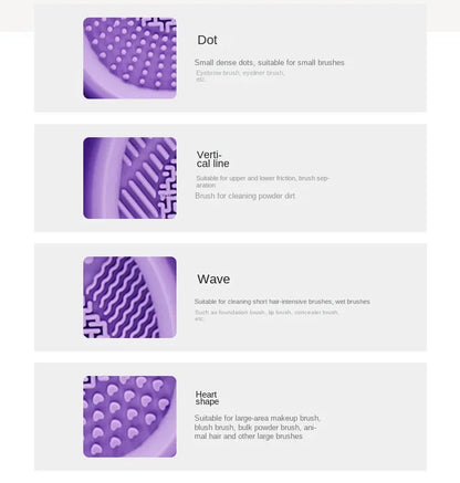 Silicone Makeup Brush Cleaner Folding Powder Puff Cleaning Bowl Eyeshadow Brushes Washing Soft Mat Beauty Tools Scrubber Box Beauty World Shop