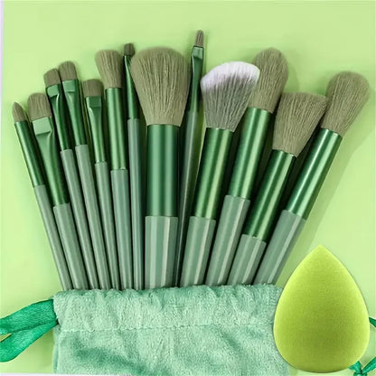 Professiona 13PCS Makeup Brushes Set Foundation Eyeshadow Blush Powder Blending Soft Fluffy Cosmetic Full Set Female Makeup Tool Beauty World Shop