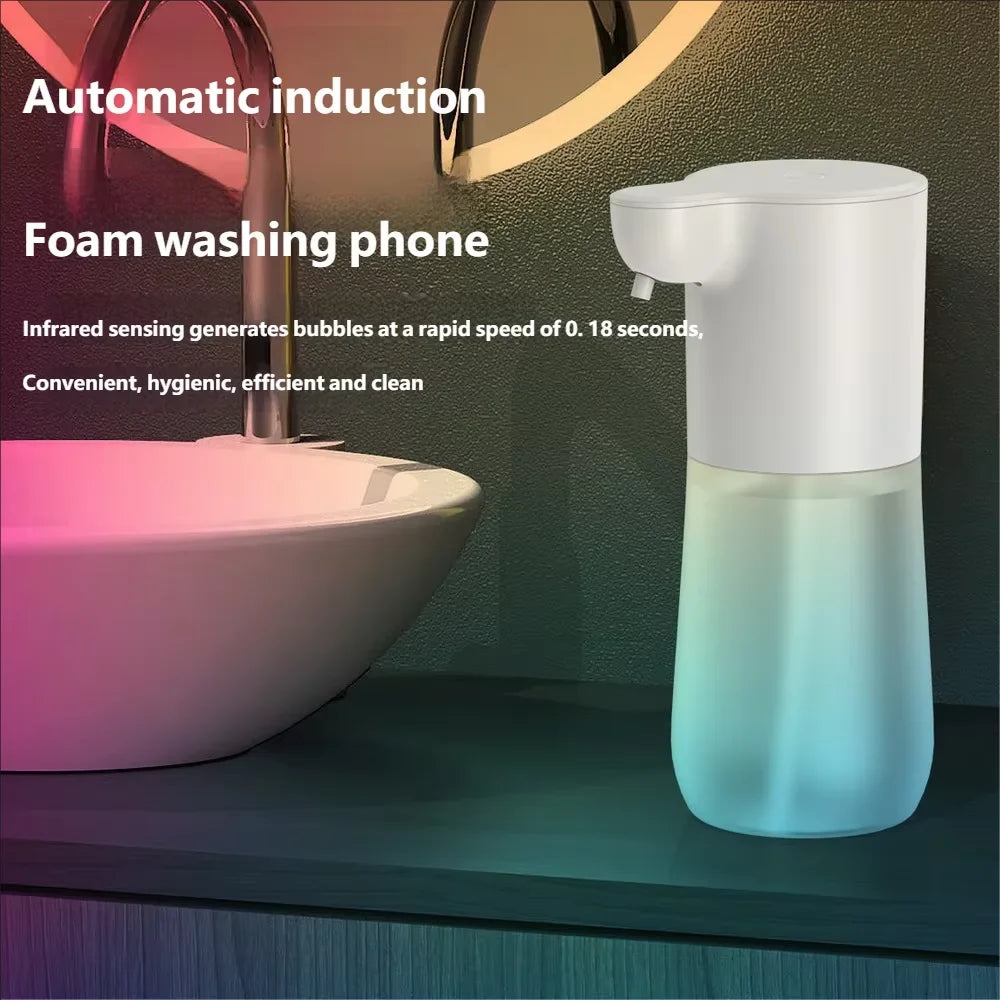 HOMEFISH Smart Sensor Automatic Soap Dispenser 350ml USB Charging Contactless Soap Foam Dispenser Hand Sanitizer Machine Beauty World Shop