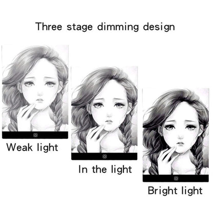 A4 Level Dimmable Led Drawing Copy Pad Board Children's Toy Painting Educational Kids Grow Playmates Creative Gifts For Children Beauty Fashion