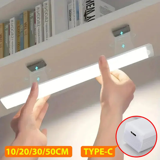 LED Bar Lights USB Rechargeable Motion Sensor Night Light Portable Induction Cabinet Light for Kitchen Room for Wardrobe Hallway Beauty Fashion