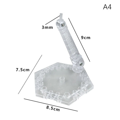 Innovative And Practical Handmade Doll DIY Holder Action Figure Model Base Display Stand Black Bracket For 1/144 HG RG Beauty World Shop