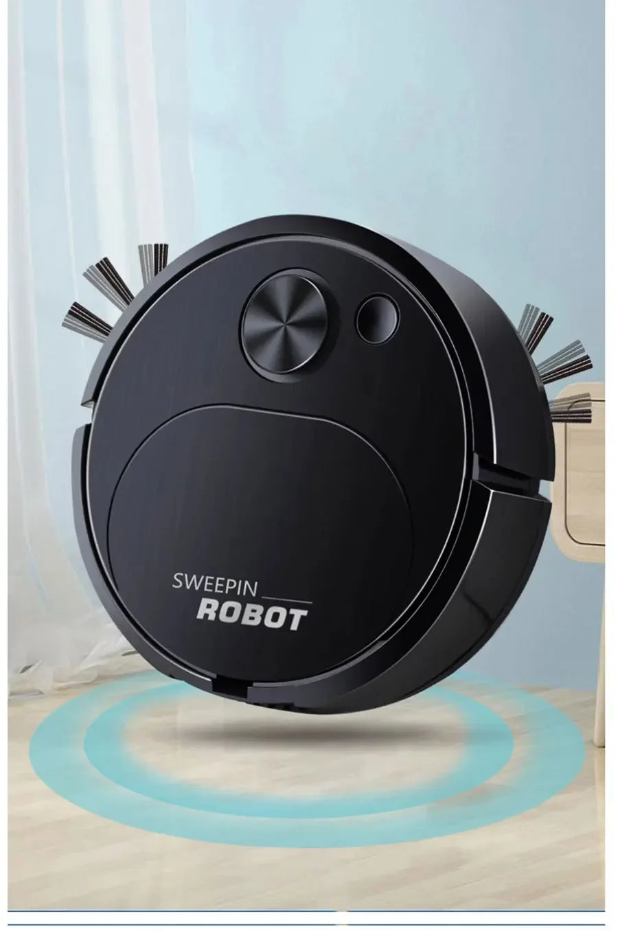 NEW USB Sweeping Robot Vacuum Cleaner Mopping 3 In 1 Smart Wireless 1500Pa Dragging Cleaning Sweep Floor for Home Office Beauty World Shop