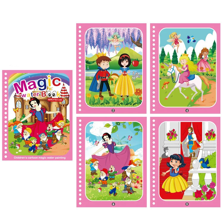 NEW Kids Magic Water Drawing Books Coloring Books Painting Toys for Kids Birthday Christmas New Year Gift for Boys and Girls Beauty Fashion