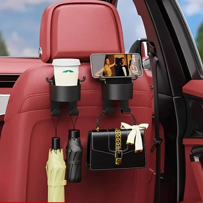 Car Supplies Seat Back Storage Rack1/2Multifunctional cup holder storage box with hookPPMaterial Beverage Phone Holder Car Mount Beauty World Shop