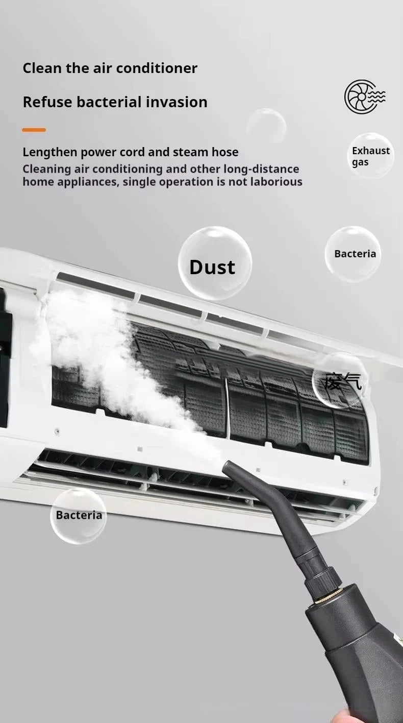 Steam Cleaner High Temperature Sterilization Air Conditioning Kitchen Hood Home /Car Steaming Cleaner 220V EU Plug Beauty World Shop