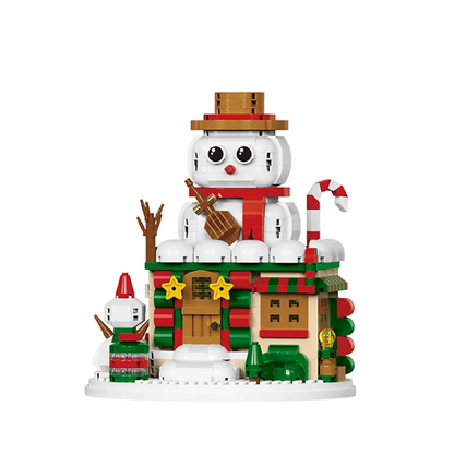 Christmas Building Block Santa Claus Snowman Elk Tree Micro Brick Puzzle Assembly Model Home Decoration Xmas Party Gift Kid Toy Beauty World Shop