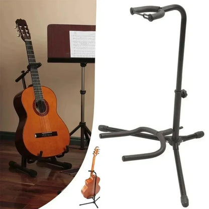 Folding Adjustable Instrument Stand Guitar Rack Instrument Display Stand Bass, Acoustic, Classical, and Electric Guitar Support Beauty World Shop