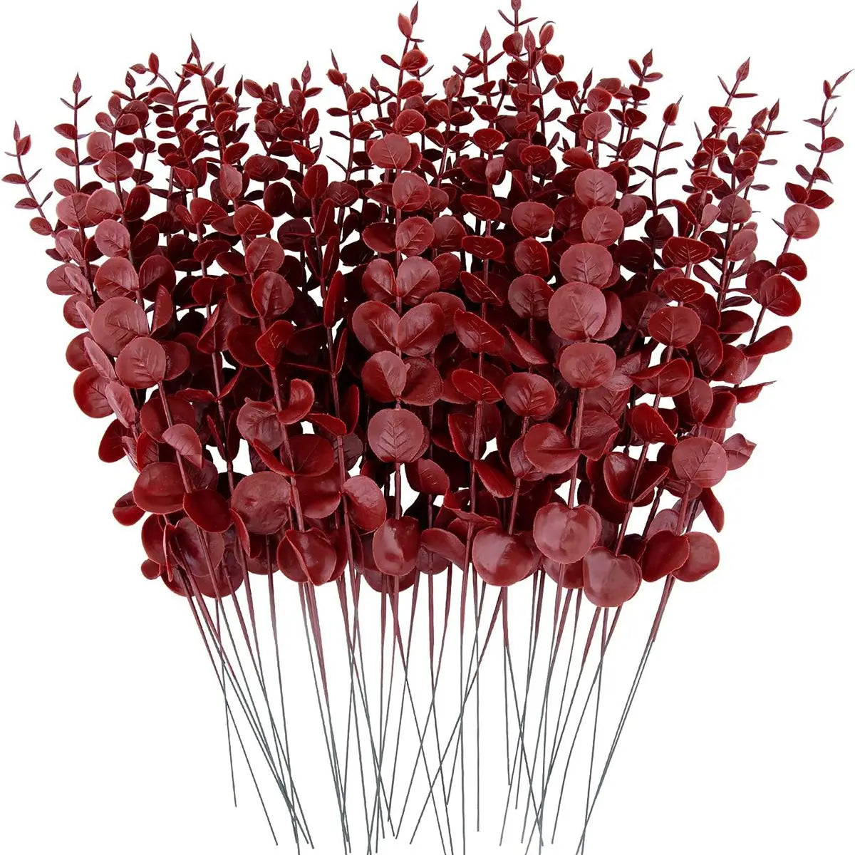 10/20pcs Artificial Plants Eucalyptus Leaves Fake Plants Vase Home Table Party Wedding Bridal Bouquet Decorations Outdoor Garden Beauty World Shop