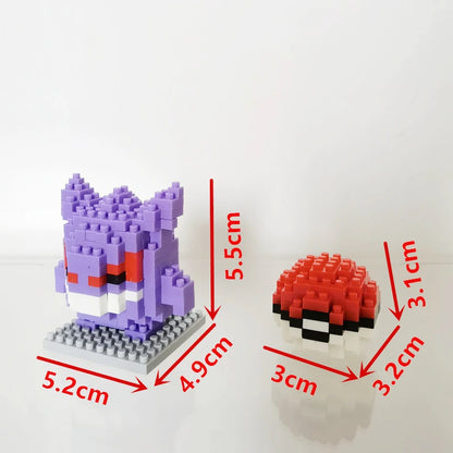 75 Style Building Blocks Assembly Anime Picachu Charizard Doll Blastoise Bulbasaur Gengar Bricks Figures Toy for Kid Gift Beauty World Shop