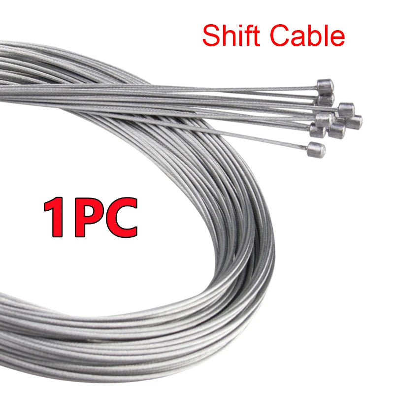 10/5/3/1PC 2M MTB Bicycle Brake Line Bicycle Speed Line Fixed Gear Shifter Gear Brake Cable Set Core Inner Wire MTB Road Bike Beauty World Shop
