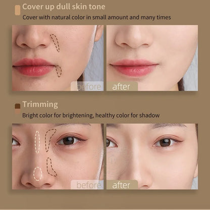 3-Color Concealer Palette Professionally Covers Dark Circles Around Eyes and Face Beauty World Shop