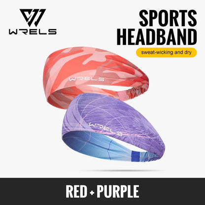 WRELS Sports Headbands Moisture Wicking Sweatbands for Running Breathable Headbands Elastic Non Slip Hairband for Women and Men Beauty World Shop