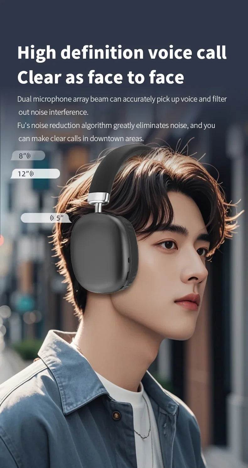 2025 NEW Air Max Bluetooth Earphone Over ear Wireless Headset stereo surround gaming Headphone For Apple Iphone Xiaomi Phone Beauty World Shop