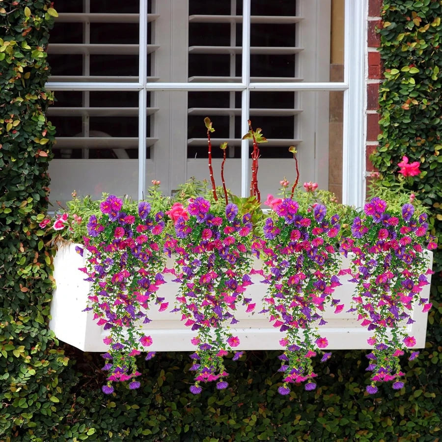 1/2Pcs Artificial Flowers Vine Morning Glory Wedding Bridal Home Room Table Festival Decor Outdoor Yard Garden Arch DIY Gift Box Beauty World Shop