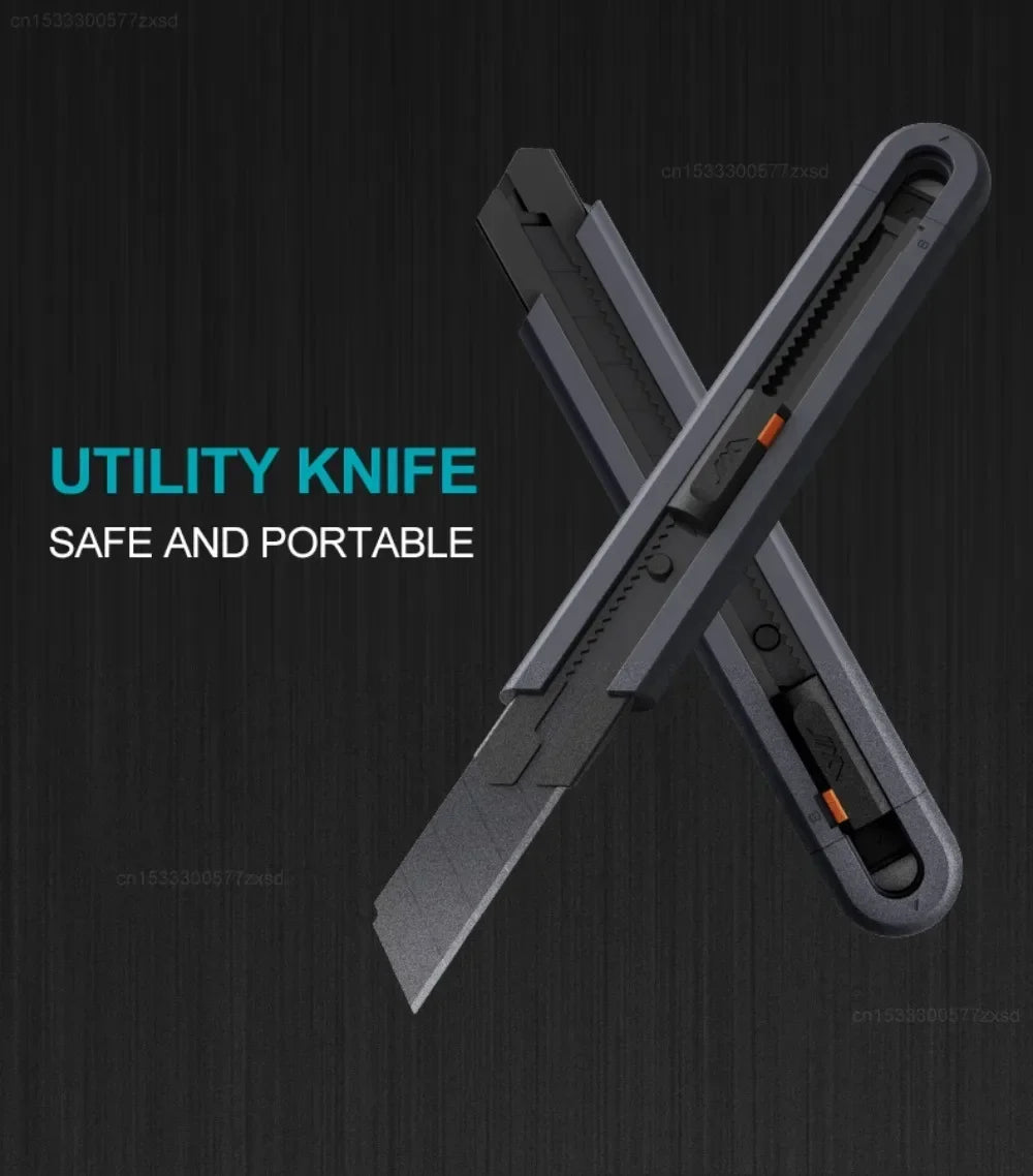 Jimihome 0.79inch Stretch Utility Knife Paper Cutters Carbon Steel Blades Pocket Knife with Safety Lock Handicraft Tool Beauty World Shop