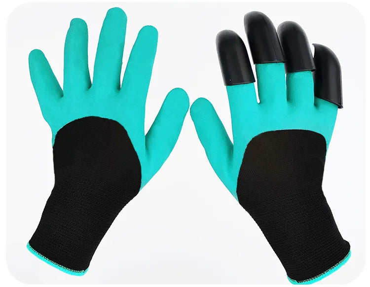 Horticultural Gloves with Claws Digging Gloves Garden Vegetable Flower Garden Planting Stab Resistant Protective Latex Gloves Beauty World Shop