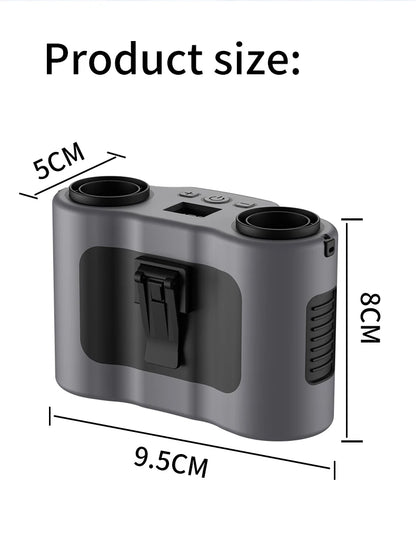 Portable Waist Clip Fan Mini USB Charging Hanging Fan with LED Flashlight Outdoor Single/dual Air Outlet Fan 20000/10000Mah F6/7 Beauty World Shop