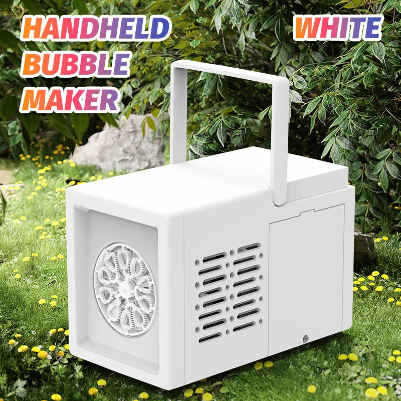 10 hole fully automatic bubble blowing handheld electric bubble machine toy outdoor birthday without battery and bubble water Beauty World Shop