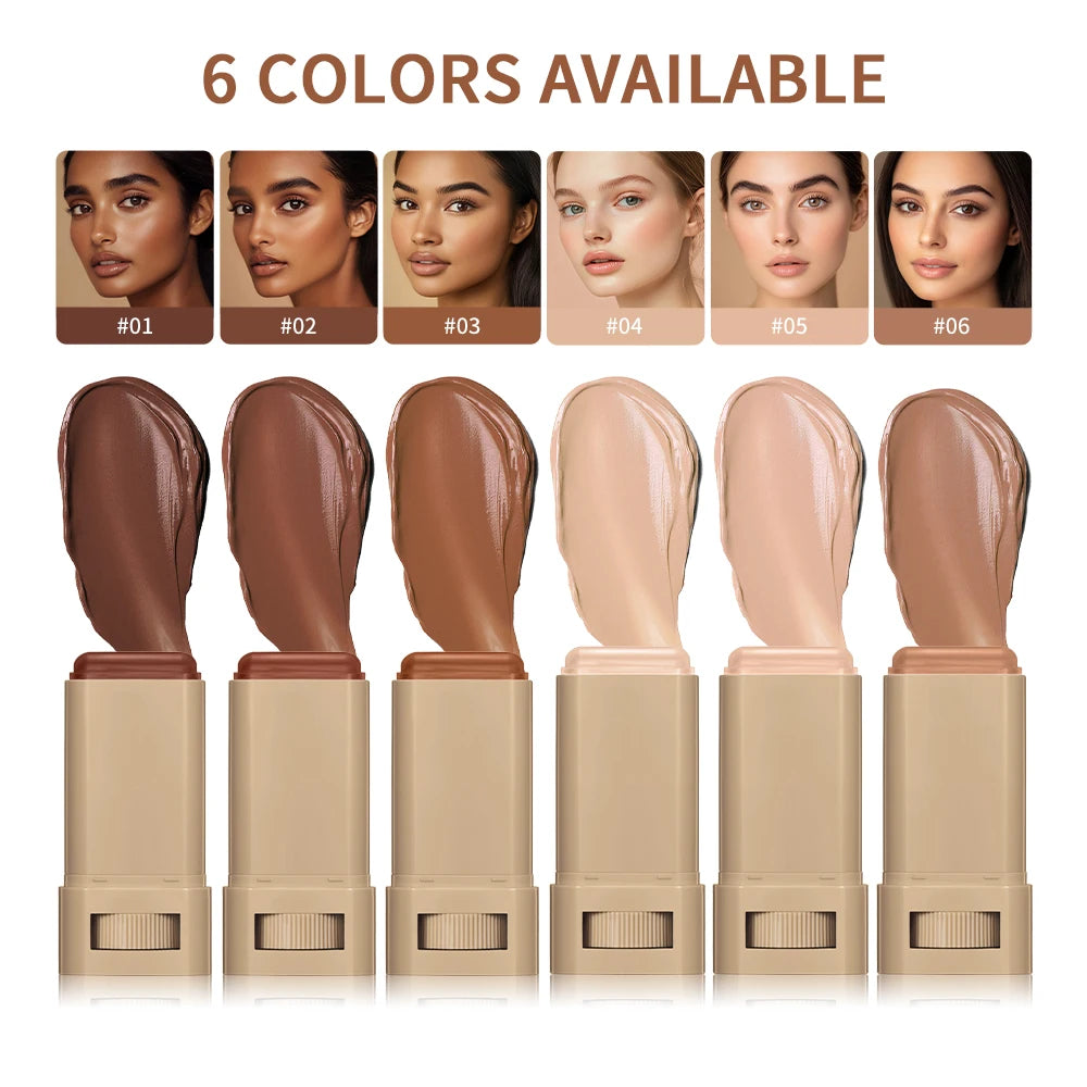 Foundation Skin Tint Balm Skin Tint Stick Waterproof Nourishing Solid Tinted Serum  Face Tinted Face Contour Stick Makeup Beauty World Shop
