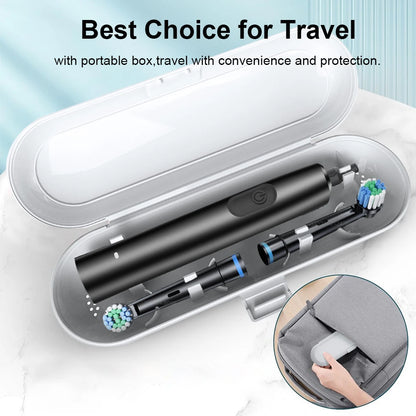 Electric Toothbrush Rotary Rechargeable Electric Toothbrush for Adults Rotating Electric Toothbrushes with 8 Soft Brush Heads Beauty World Shop