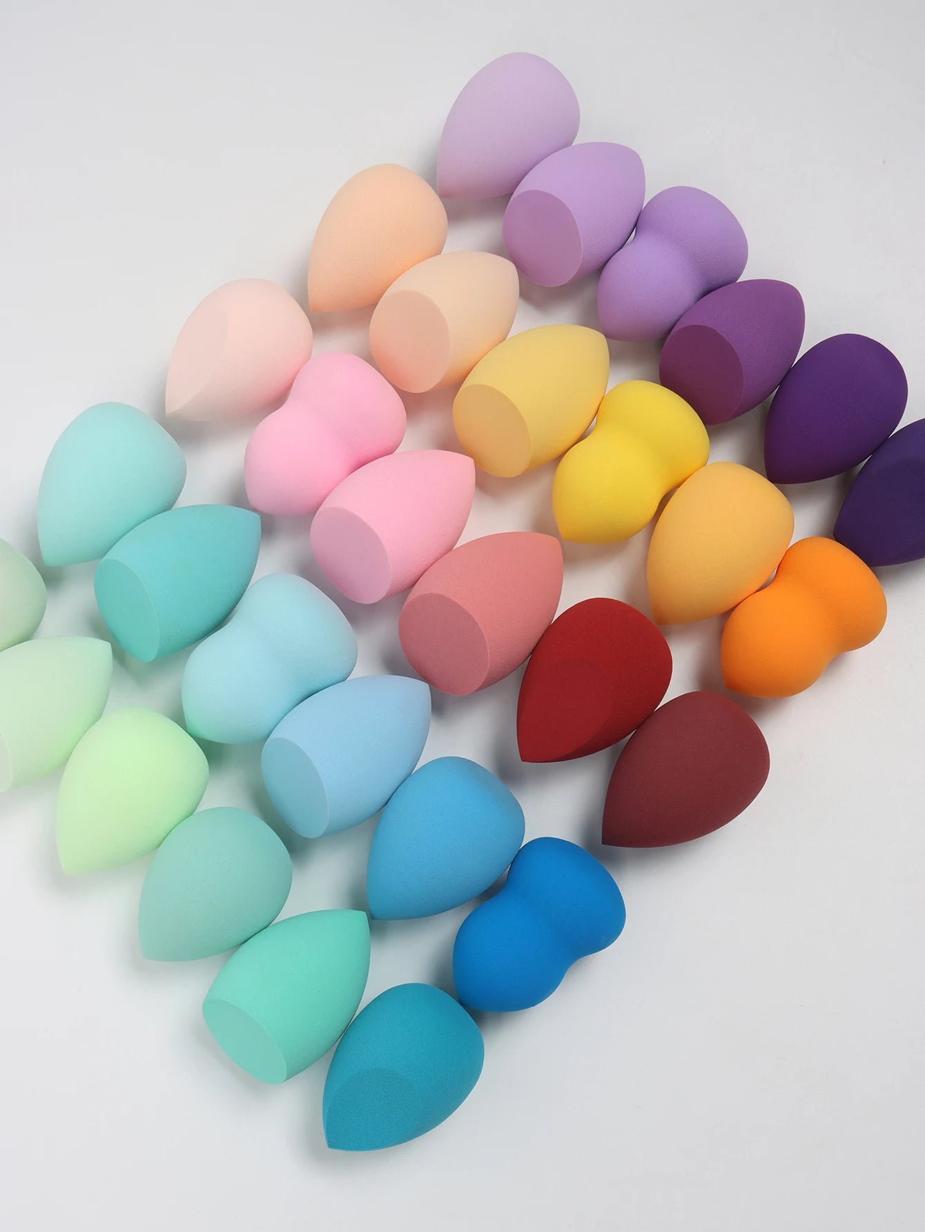 Make-Up Eggs 3-5-10-15-20-30-50 Pack, Color and Shape Random Foundation Beauty Sponge Blend, Liquid, Cream and Powder Flawless, Beauty World Shop