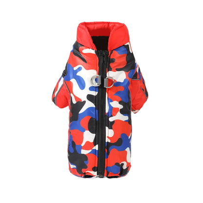 Warm Pet Clothes With D-ring Reflective Dog Jumpsuit For Small Medium Dogs Camouflage Puppy Coat For Winter Chihuahua Pug Jacket Beauty World Shop