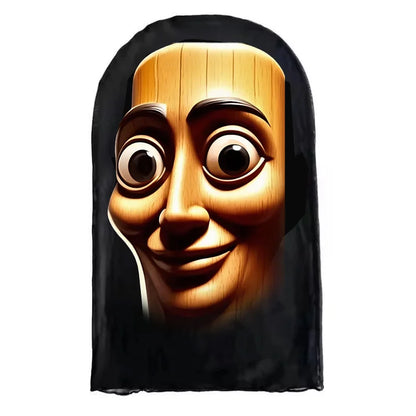 NEW 3D Printed Full Face Mask TungTungTung Sahur Mesh Mask For Men Party Supplies Funny Cosplay Props Novel Beauty World Shop