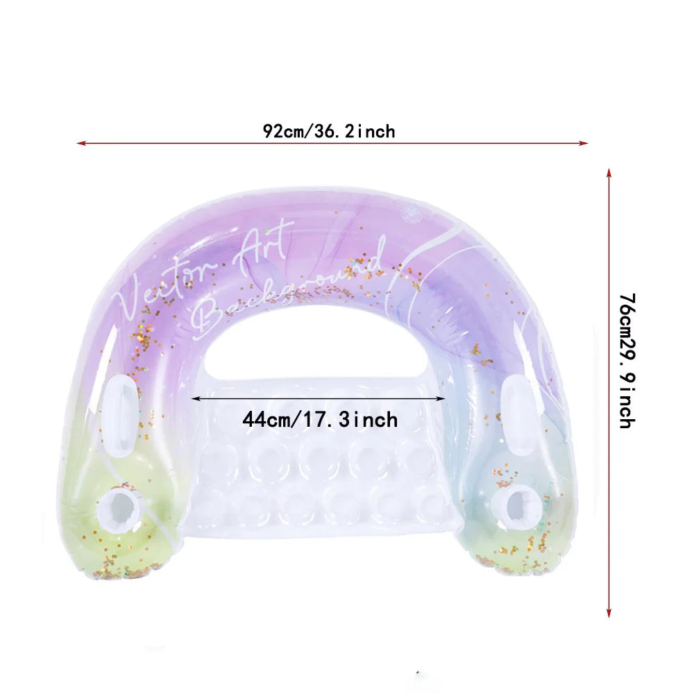ROOXIN Water Hammock Adult Swim Ring Tube Inflatable Swim Mattress Swimming Ring Swim Adult Pool Float Beauty World Shop