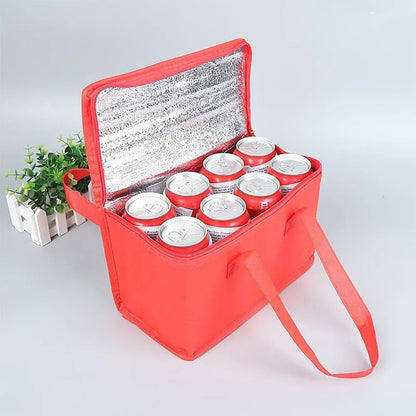 Portable Lunch Cooler Bag Folding Insulation Picnic Ice Pack Food Thermal Bag Drink Carrier Insulated Bags Beer Delivery Bag Beauty World Shop