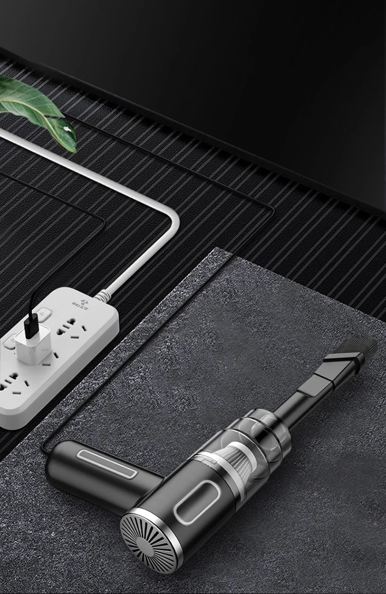 ABS Car Vacuum Cleaner Portable Powerful Wireless Vacuum Cleaner Home Carpet Cleaner Home Appliance Mini Cleaning Machine Beauty World Shop