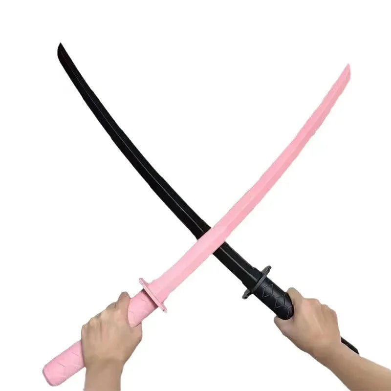 1/2/3PCS 3D Printed Gravity Straight Out Telescopic Samurai Stress Relief Toy Stretchable Cos Props Creative Folding Katana Gift Beauty World Shop