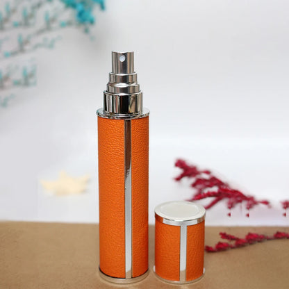 10ml Luxury Leather Wrapped Glass Perfume Spray Bottle, Portable Mini Refillable Perfume Atomizer, BPA-Free Cosmetic Container Beauty World Shop